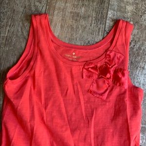NWT little girls Kate Spade tank with satin bow